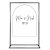 Personalised White Arched Acrylic Sign Package - Black Signage Frame