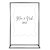Personalised White Ripple Acrylic Sign Package - Black Signage Frame