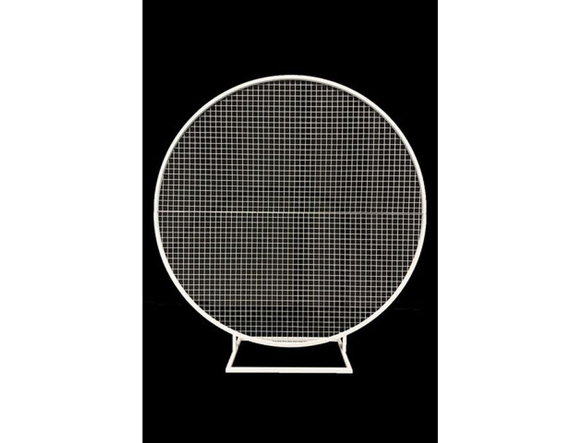 Round Mesh Wall - White