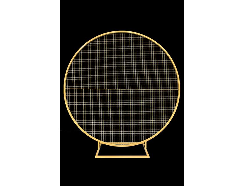 Round Mesh Wall - Gold