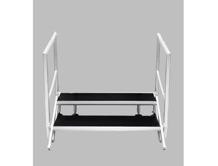 Stage Steps with Handrail - Adjustable height