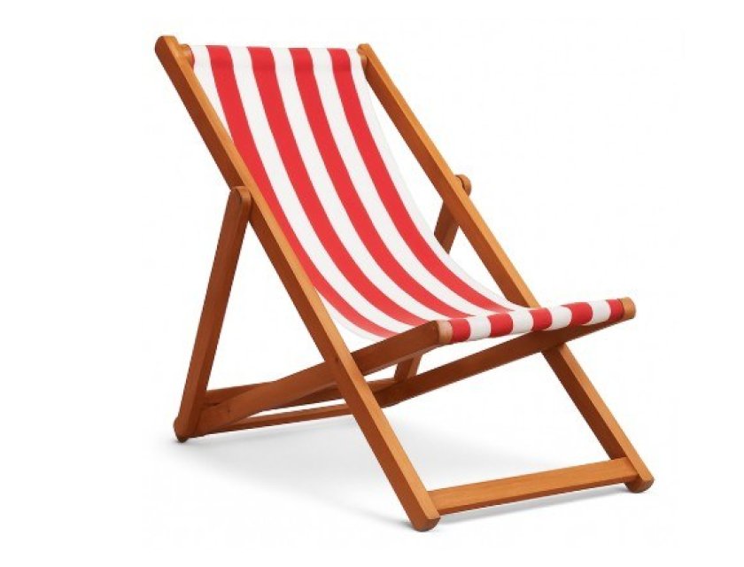 Beach Chair - Striped - Blue