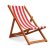 Beach Chair - Striped - Blue