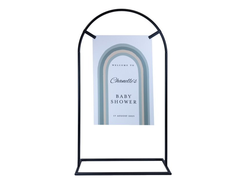 Arched Signage Frame - 1.6m - White