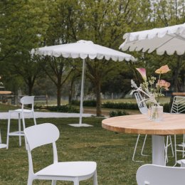 Scalloped umbrella olympic party hire adelaide 5