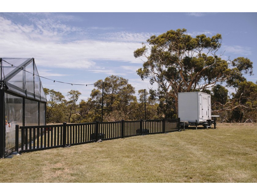 Black Slat Fence - 2m