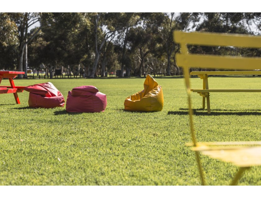 Coloured Bean Bags - Yellow