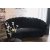 Marianna 3 Seater Velvet Sofa - Black