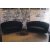Marianna 3 Seater Velvet Sofa - Black