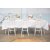 White Rectangle Linen - 137cm x 280cm (6ft Trestle Table)