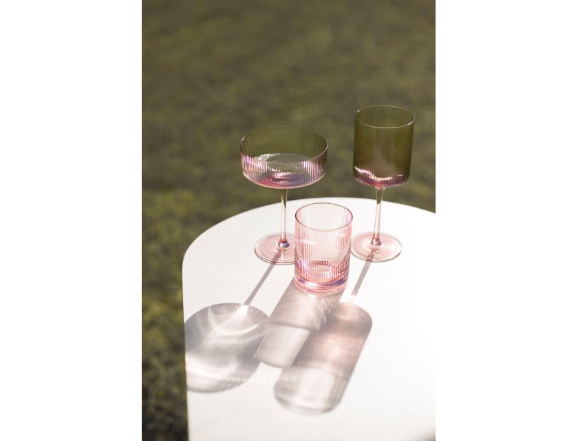 Luna - Wine Glass - Pink