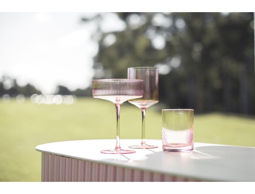 Luna - Wine Glass - Pink