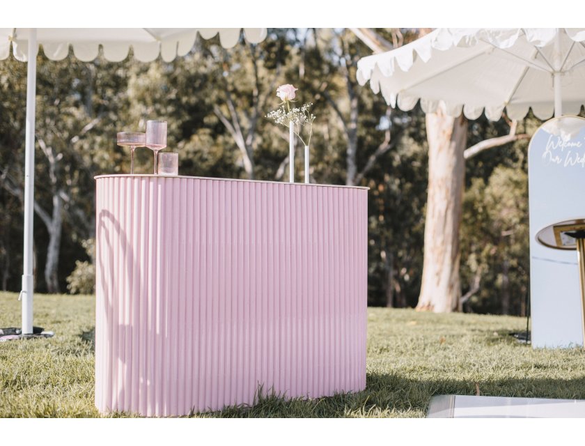 Pink Ripple Counter Bar