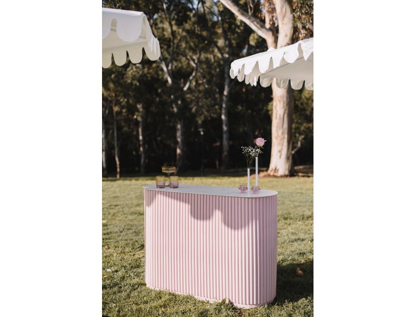 Pink Ripple Counter Bar