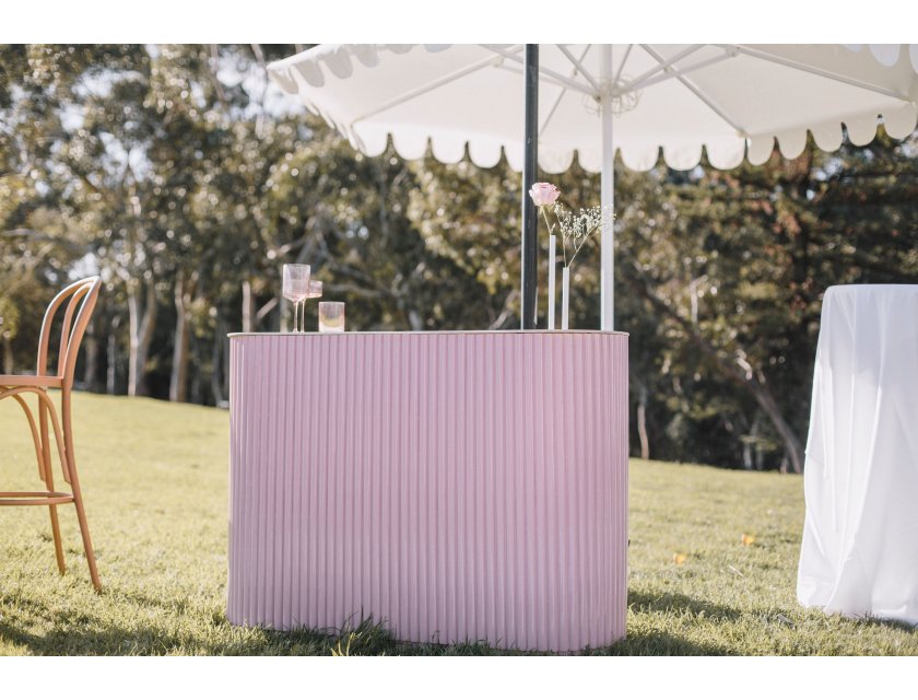Pink Ripple Counter Bar