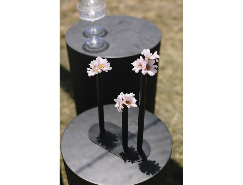 Black Ripple Plinth - 75cm