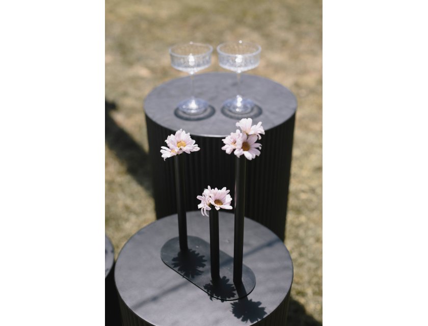 Black Ripple Plinth - 90cm