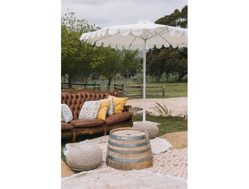 Wine Barrel Coffee Table