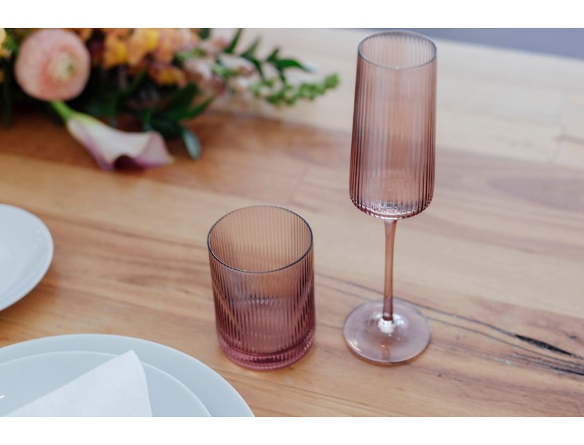 Luna - Champagne Flute - Pink