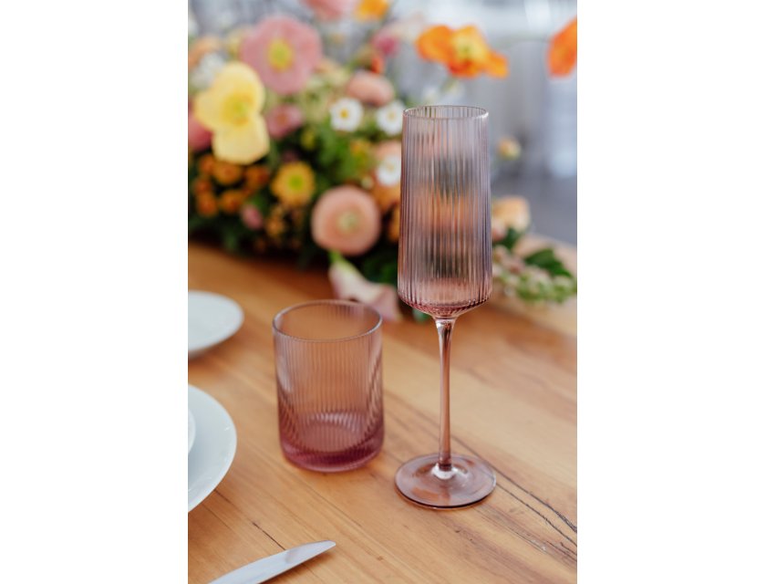 Luna - Champagne Flute - Pink