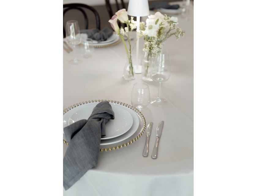 Gold Trim Charger Plate