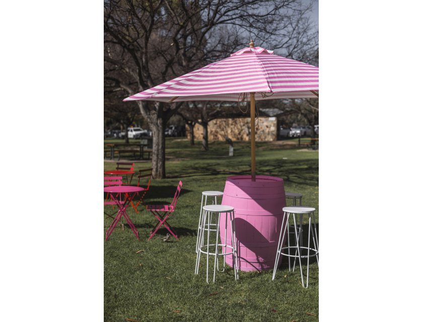 Striped Umbrella - Pink