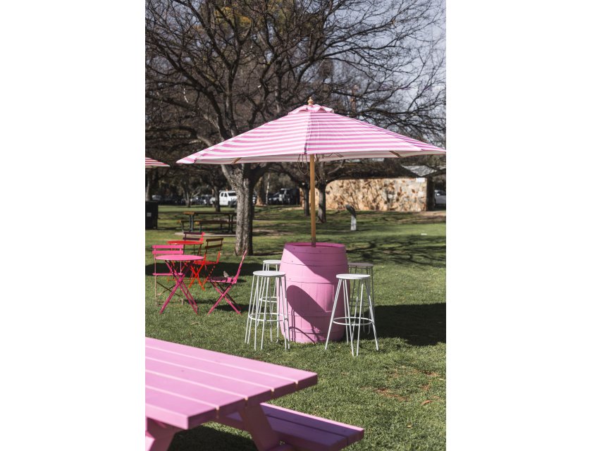 Striped Umbrella - Pink