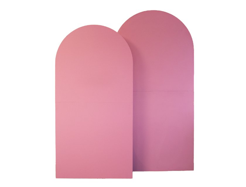 Full Arch Backdrop Pair - Pink