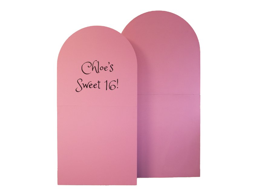 Full Arch Backdrop Pair - Pink