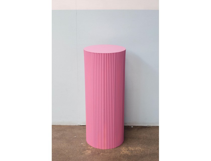 Pink Ripple Plinth - 90cm