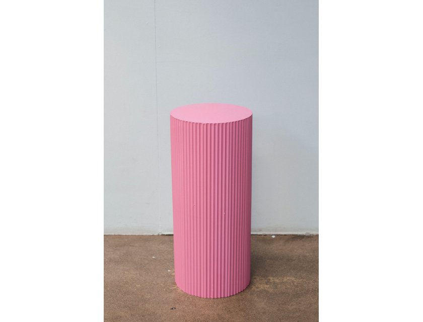 Pink Ripple Plinth - 75cm