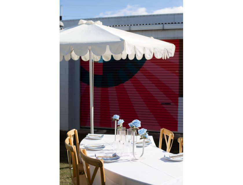 Scalloped Umbrella - Cream