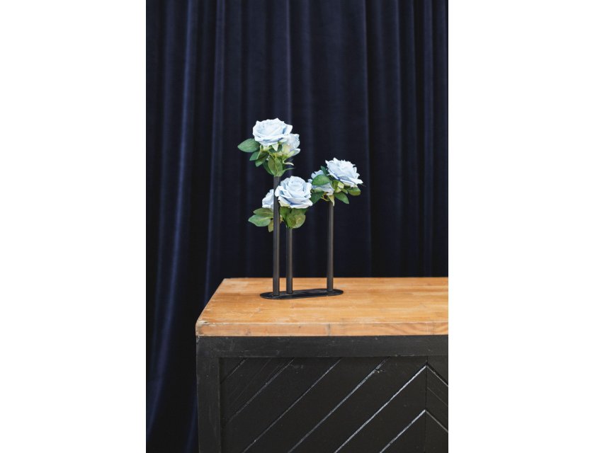 Three Stem Bud Vase - Black