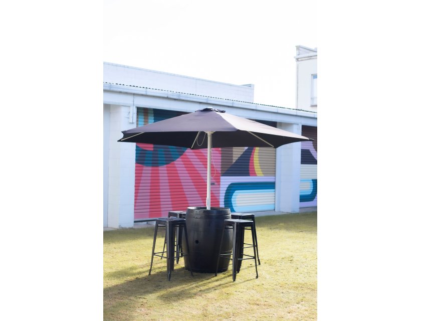 Black Wine Barrel Umbrella Package