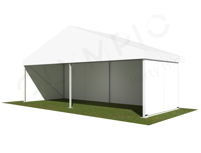 8m White Roof Pavilion - 8m x 3m