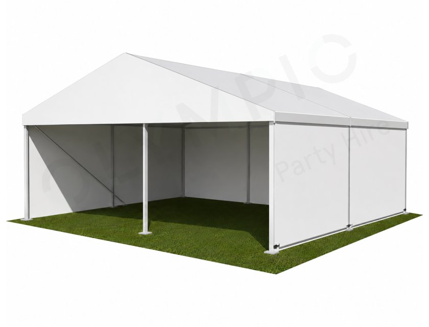 8m White Roof Pavilion - 8m x 3m