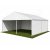 8m White Roof Pavilion - 8m x 3m