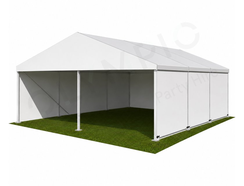 8m White Roof Pavilion - 8m x 3m