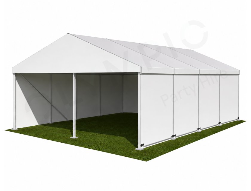 8m White Roof Pavilion - 8m x 3m