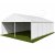 8m White Roof Pavilion - 8m x 3m