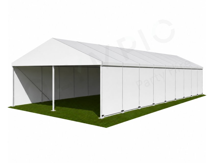 8m White Roof Pavilion - 8m x 3m