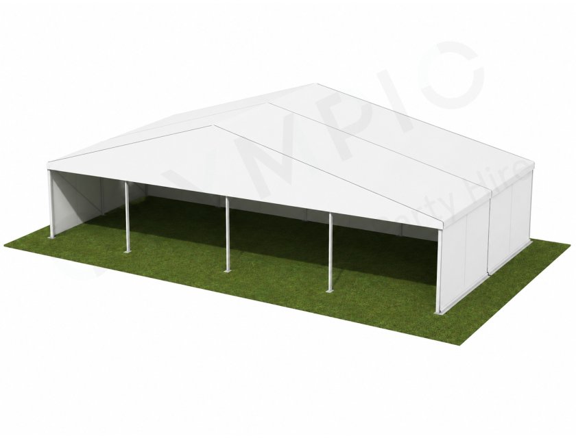 12m White Roof Pavilion - 12m x 6m