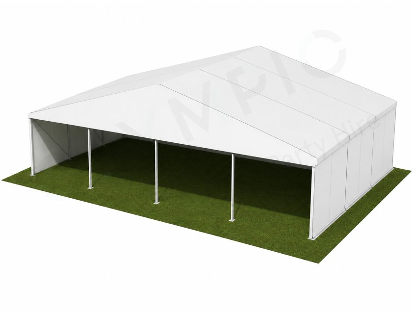 12m White Roof Pavilion - 12m x 6m