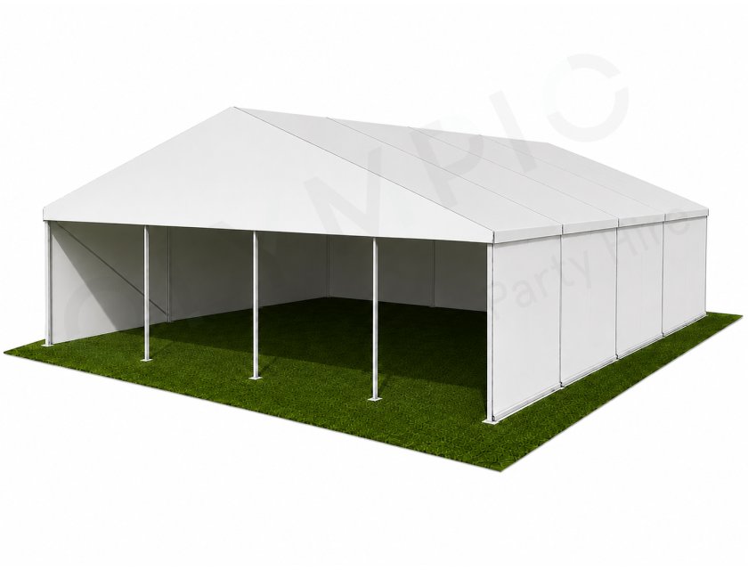 12m White Roof Pavilion - 12m x 6m