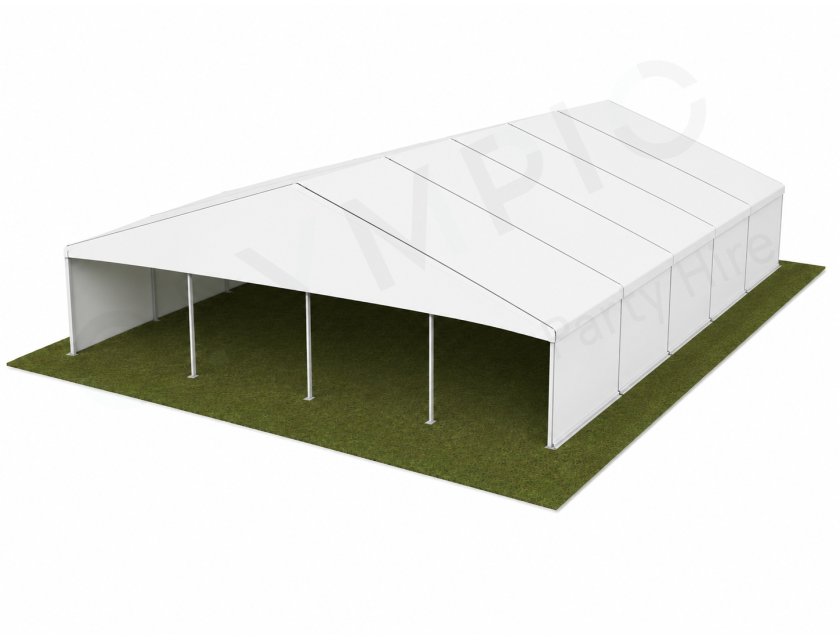 12m White Roof Pavilion - 12m x 6m