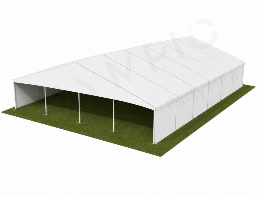 12m White Roof Pavilion - 12m x 6m