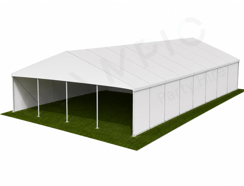 12m White Roof Pavilion - 12m x 6m