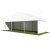 10m White Roof Pavilion - 10m x 3m
