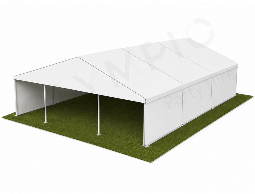 10m White Roof Pavilion - 10m x 3m
