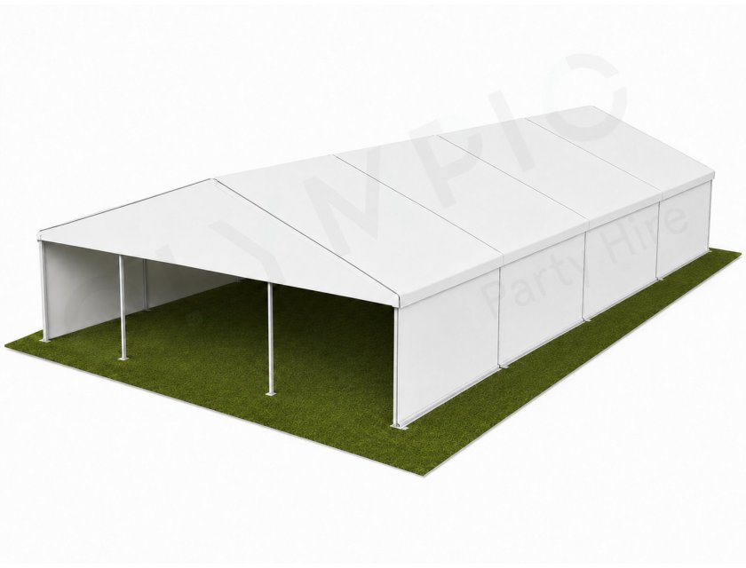 10m White Roof Pavilion - 10m x 3m